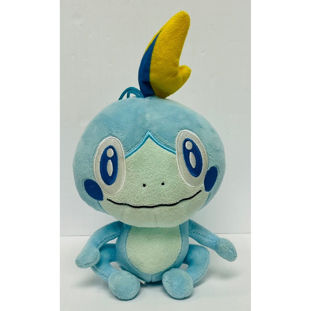 Pokemon Sobble Plush 9" Nintendo Galar Water Starter Smiling Stuffed Animal Blue